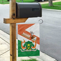 Niger Republic Day Garden Flag Coat Of Arms With Dama Gazelle - Wonder Print Shop