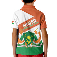 Niger Republic Day Kid Polo Shirt Coat Of Arms With Dama Gazelle - Wonder Print Shop