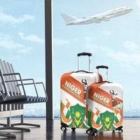 Niger Republic Day Luggage Cover Coat Of Arms With Dama Gazelle - Wonder Print Shop