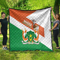 Niger Republic Day Quilt Coat Of Arms With Dama Gazelle - Wonder Print Shop