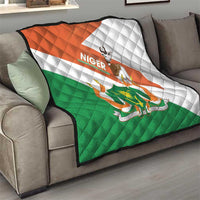 Niger Republic Day Quilt Coat Of Arms With Dama Gazelle - Wonder Print Shop