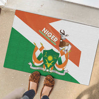 Niger Republic Day Rubber Doormat Coat Of Arms With Dama Gazelle - Wonder Print Shop