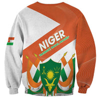 Niger Republic Day Sweatshirt Coat Of Arms With Dama Gazelle - Wonder Print Shop
