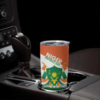 Niger Republic Day Tumbler Cup Coat Of Arms With Dama Gazelle - Wonder Print Shop