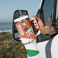 Niger Republic Day Tumbler With Handle Coat Of Arms With Dama Gazelle - Wonder Print Shop