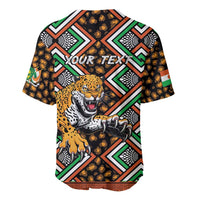 Personalized Niger Baseball Jersey Leopard Ankara African Pattern - Wonder Print Shop
