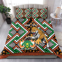 Personalized Niger Bedding Set Leopard Ankara African Pattern - Wonder Print Shop