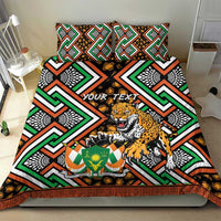 Personalized Niger Bedding Set Leopard Ankara African Pattern - Wonder Print Shop
