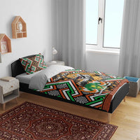 Personalized Niger Bedding Set Leopard Ankara African Pattern - Wonder Print Shop