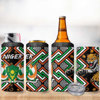 Niger 4 in 1 Can Cooler Tumbler Leopard Ankara African Pattern - Wonder Print Shop