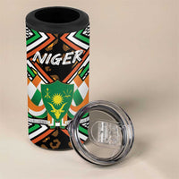 Niger 4 in 1 Can Cooler Tumbler Leopard Ankara African Pattern - Wonder Print Shop