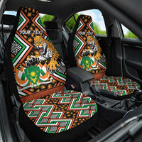 Personalized Niger Car Seat Cover Leopard Ankara African Pattern - Wonder Print Shop