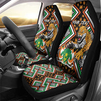 Personalized Niger Car Seat Cover Leopard Ankara African Pattern - Wonder Print Shop