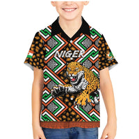 Personalized Niger Family Matching Mermaid Dress and Hawaiian Shirt Leopard Ankara African Pattern - Wonder Print Shop