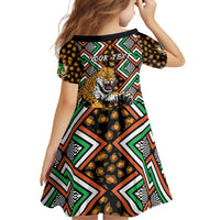 Personalized Niger Family Matching Off Shoulder Maxi Dress and Hawaiian Shirt Leopard Ankara African Pattern - Wonder Print Shop