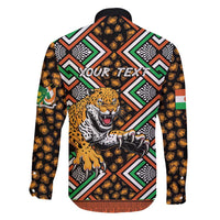 Personalized Niger Family Matching Short Sleeve Bodycon Dress and Hawaiian Shirt Leopard Ankara African Pattern - Wonder Print Shop