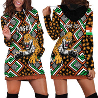 Personalized Niger Hoodie Dress Leopard Ankara African Pattern - Wonder Print Shop