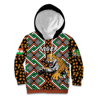 Personalized Niger Kid Hoodie Leopard Ankara African Pattern - Wonder Print Shop