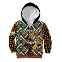 Personalized Niger Kid Hoodie Leopard Ankara African Pattern - Wonder Print Shop