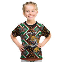 Personalized Niger Kid T Shirt Leopard Ankara African Pattern - Wonder Print Shop