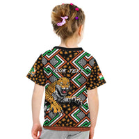 Personalized Niger Kid T Shirt Leopard Ankara African Pattern - Wonder Print Shop