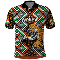 Personalized Niger Polo Shirt Leopard Ankara African Pattern - Wonder Print Shop