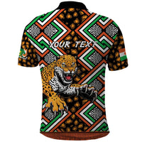 Personalized Niger Polo Shirt Leopard Ankara African Pattern - Wonder Print Shop