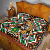 Personalized Niger Quilt Leopard Ankara African Pattern - Wonder Print Shop