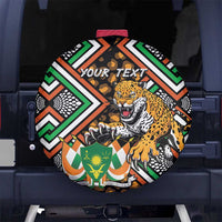 Personalized Niger Spare Tire Cover Leopard Ankara African Pattern - Wonder Print Shop