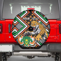 Personalized Niger Spare Tire Cover Leopard Ankara African Pattern - Wonder Print Shop