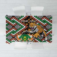 Personalized Niger Tablecloth Leopard Ankara African Pattern - Wonder Print Shop