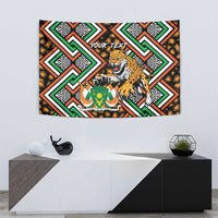 Personalized Niger Tapestry Leopard Ankara African Pattern - Wonder Print Shop