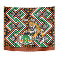 Personalized Niger Tapestry Leopard Ankara African Pattern - Wonder Print Shop