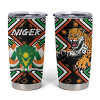 Niger Tumbler Cup Leopard Ankara African Pattern - Wonder Print Shop