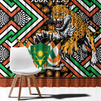 Personalized Niger Window Curtain Leopard Ankara African Pattern - Wonder Print Shop