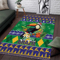 Brazil Christmas Area Rug Toco Toucan Feliz Natal - Wonder Print Shop