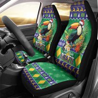 Brazil Christmas Car Seat Cover Toco Toucan Feliz Natal - Wonder Print Shop