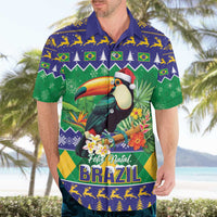Brazil Christmas Hawaiian Shirt Toco Toucan Feliz Natal - Wonder Print Shop