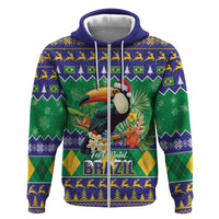 Brazil Christmas Hoodie Toco Toucan Feliz Natal - Wonder Print Shop