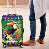 Brazil Christmas Luggage Cover Toco Toucan Feliz Natal - Wonder Print Shop
