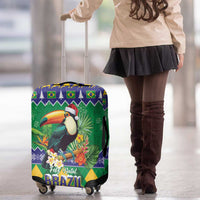 Brazil Christmas Luggage Cover Toco Toucan Feliz Natal - Wonder Print Shop