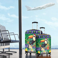 Brazil Christmas Luggage Cover Toco Toucan Feliz Natal - Wonder Print Shop