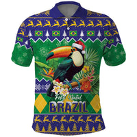 Brazil Christmas Polo Shirt Toco Toucan Feliz Natal - Wonder Print Shop