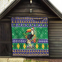 Brazil Christmas Quilt Toco Toucan Feliz Natal - Wonder Print Shop