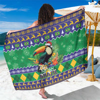 Brazil Christmas Sarong Toco Toucan Feliz Natal - Wonder Print Shop