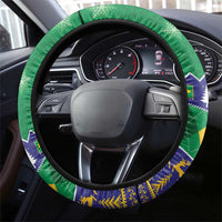 Brazil Christmas Steering Wheel Cover Toco Toucan Feliz Natal - Wonder Print Shop