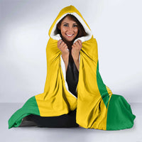 Custom Brazil Football Hooded Blanket Vamos Selecao - Yellow