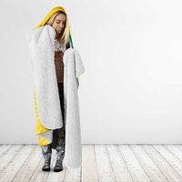Custom Brazil Football Hooded Blanket Vamos Selecao - Yellow