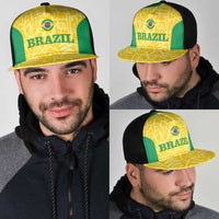 Brazil Football Mesh Trucker Cap Vamos Selecao - Yellow