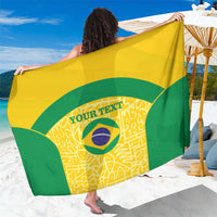 Custom Brazil Football Sarong Vamos Selecao - Yellow - Wonder Print Shop